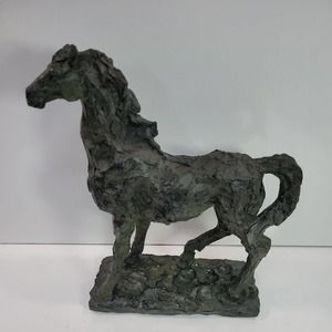 Home Decorators Collection BLACK BEAUTY FARM HORSE Figurine 3.5 LB 10.5" x 9.5"